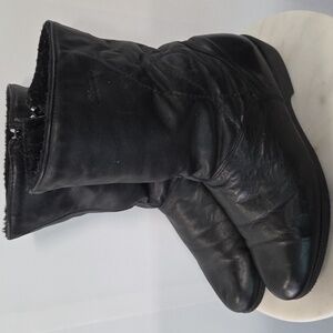 Blondo Black Leather Winter Boots Size 7.5D